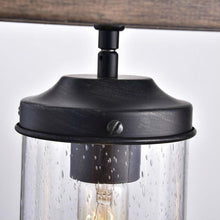 Load image into Gallery viewer, 4 Light Adjustable Dimmable Rectangle Chandelier with Wrought Iron Accents