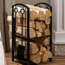 Load image into Gallery viewer, 5 Piece Vintage Firewood Log Rack Holder Tools Set