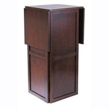 Load image into Gallery viewer, 9 Bottle Walnut Wine Bottle Rack Mini Bar Expandable Counter