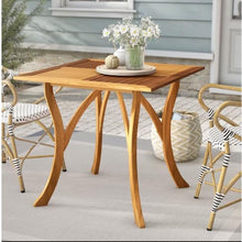 Load image into Gallery viewer, Outdoor Solid Wood 31.5 inch Square Patio Dining Table
