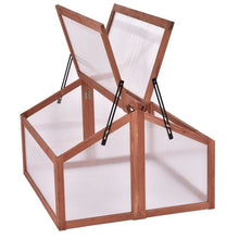 Load image into Gallery viewer, Farmhouse Double Box Wooden Small Portable Garden Greenhouse