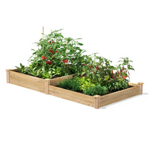 Load image into Gallery viewer, 4 ft x 8 ft Cedar Wood 2 Tier Raised Garden Bed - Made in USA
