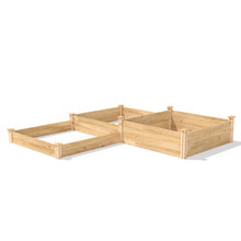 Load image into Gallery viewer, 4 ft x 12 ft Cedar Wood 3 Tier Raised Garden Bed - Made in USA