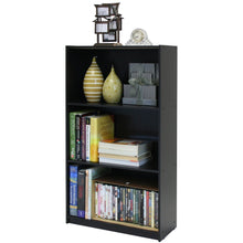 Load image into Gallery viewer, 3-Tier Bookcase Storage Shelves in Espresso Finish