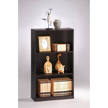 Load image into Gallery viewer, 3-Tier Bookcase Storage Shelves in Espresso Finish
