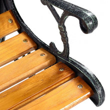 Load image into Gallery viewer, Flowers Outdoor Patio Park Cast Iron Garden Porch Chair Bench