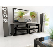 Load image into Gallery viewer, Modern Black TV Stand - Fits up to 68-inch TV