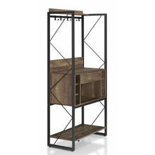 Load image into Gallery viewer, Farmhouse Oak Iron Baker's Wine Storage Rack