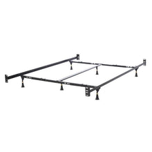 Load image into Gallery viewer, Queen/King Adjustable Metal Bed Frame with Headboard Footboard Brackets