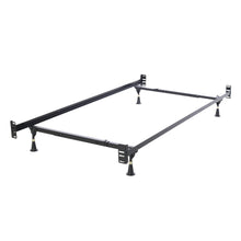 Load image into Gallery viewer, Twin/Full Adjustable Metal Bed Frame with Headboard Footboard Brackets