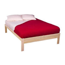 Load image into Gallery viewer, Full size Unfinished Wood Platform Bed Frame with Wooden Slats