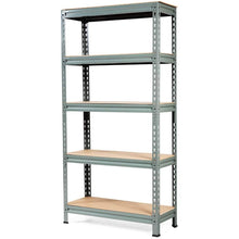 Load image into Gallery viewer, Heavy Duty 60 inch Adjustable 5-Shelf Metal Storage Rack in Gray