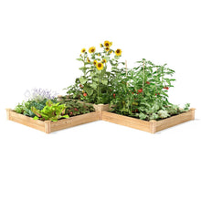 Load image into Gallery viewer, Farmhouse Cedar Wood Raised Garden Bed 4 ft x 12 ft - Made in USA
