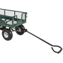 Load image into Gallery viewer, Heavy Duty Green Steel Garden Utility Cart Wagon with Removable Sides