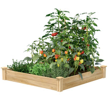 Load image into Gallery viewer, 4 ft x 4 ft Cedar Wood Raised Garden Bed - Made in USA