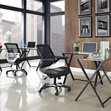 Load image into Gallery viewer, Modern Black Mesh Back Ergonomic Office Chair with Flip-up Arms