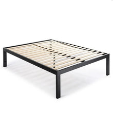 Load image into Gallery viewer, King size 18 Inch Easy Assemble Metal Platform Bed Frame Wooden Slats