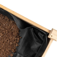 Load image into Gallery viewer, Solid Wood Locking Wheels Raised Mobile Garden Wood Planter Elevated Planter