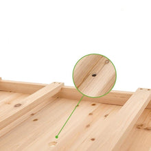 Load image into Gallery viewer, Solid Wood Locking Wheels Raised Mobile Garden Wood Planter Elevated Planter