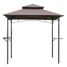 Load image into Gallery viewer, 8-Ft x 5-Ft Steel Frame Outdoor Grill Gazebo with Vent Top Canopy