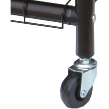 Load image into Gallery viewer, Bronze Black 3-Bag Laundry Sorter Hamper with Adjustable Clothes Hanging Bar