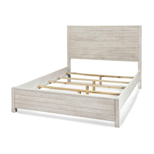 Load image into Gallery viewer, FarmHome Off White Solid Pine Platform Bed in Queen Size
