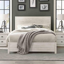 Load image into Gallery viewer, FarmHome Off White Solid Pine Platform Bed in Queen Size
