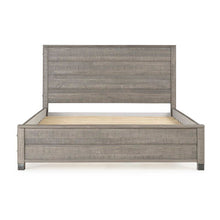 Load image into Gallery viewer, Queen Solid Wooden Platform Bed Frame with Headboard in Grey Wood Finish
