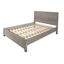 Load image into Gallery viewer, Queen Solid Wooden Platform Bed Frame with Headboard in Grey Wood Finish