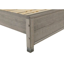 Load image into Gallery viewer, Queen Solid Wooden Platform Bed Frame with Headboard in Grey Wood Finish