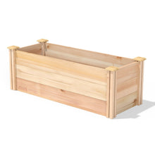 Load image into Gallery viewer, 48 in x 16 Premium Cedar Wood Raised Garden Bed - Made in USA
