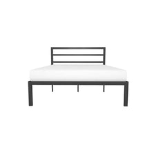 Load image into Gallery viewer, Queen Black Metal Platform Bed Frame with Headboard Included
