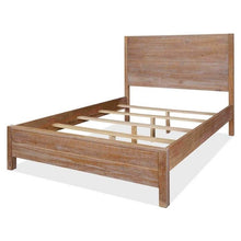 Load image into Gallery viewer, FarmHome Rustic Solid Pine Platform Bed in Queen Size