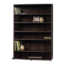 Load image into Gallery viewer, Contemporary 6-Shelf Bookcase Multimedia Storage Rack Tower in Brown Finish