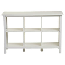 Load image into Gallery viewer, Adjustable Shelf 6-Cube Bookcase Storage Unit Sideboard in White
