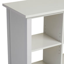 Load image into Gallery viewer, Adjustable Shelf 6-Cube Bookcase Storage Unit Sideboard in White