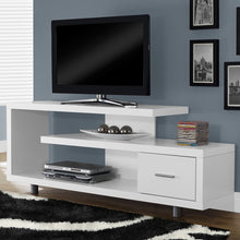 Load image into Gallery viewer, White Modern TV Stand - Fits up to 60-inch Flat Screen TV
