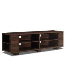 Load image into Gallery viewer, Modern TV Stand in Walnut Wood Finish - Holds up to 60-inch TV
