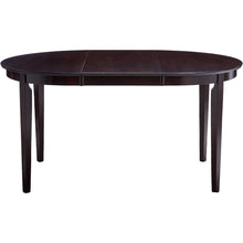 Load image into Gallery viewer, Contemporary Oval Dining Table in Dark Brown Cappuccino Wood Finish
