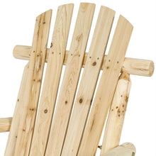 Load image into Gallery viewer, Outdoor Wooden Log Rocking Chair - Adirondack Style
