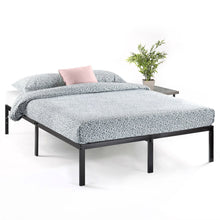 Load image into Gallery viewer, Queen size Sturdy Black Metal Platform Bed Frame with Headboard Attachments
