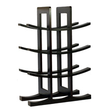 Load image into Gallery viewer, 12-Bottle Wine Rack in Dark Espresso Finish Bamboo
