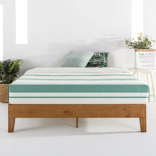 Load image into Gallery viewer, Queen size Mid-Century Modern Solid Wood Platform Bed Frame in Natural
