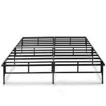 Load image into Gallery viewer, Queen size Sturdy Black Metal Platform Bed Frame
