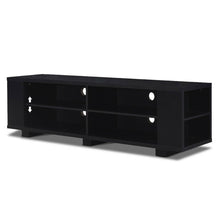 Load image into Gallery viewer, Modern Entertainment Center in Black Wood Finish - Holds up to 60-inch TV
