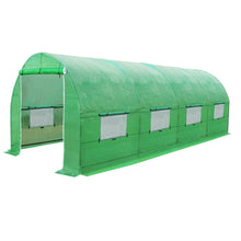 Load image into Gallery viewer, Large 10 x 20 Ft Garden Greenhouse Kit with Green PE Cover
