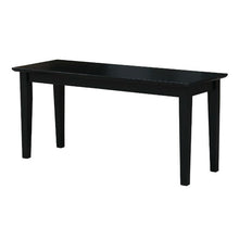 Load image into Gallery viewer, Solid Wood Entryway Accent Bench in Black Finish
