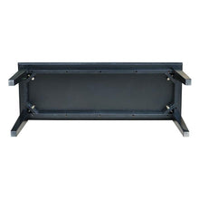 Load image into Gallery viewer, Solid Wood Entryway Accent Bench in Black Finish
