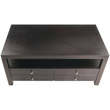 Load image into Gallery viewer, Modern Espresso 2 Drawer Coffee Table
