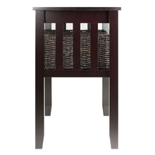 Load image into Gallery viewer, Espresso 2 Tier Entryway Hall Console Table with 3 Storage Baskets
